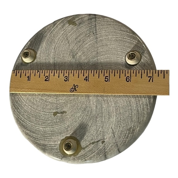 MARBLE round cheese severer clear dome Himark holiday entertaining party - Picture 6 of 8